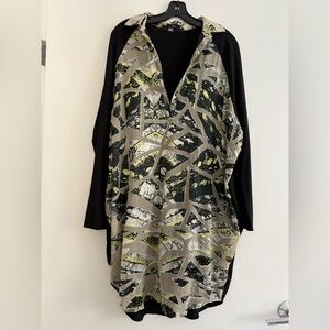 Ruti Multicolor Silk Blend Lindsey Tunic Dress Abstract Size XS/S